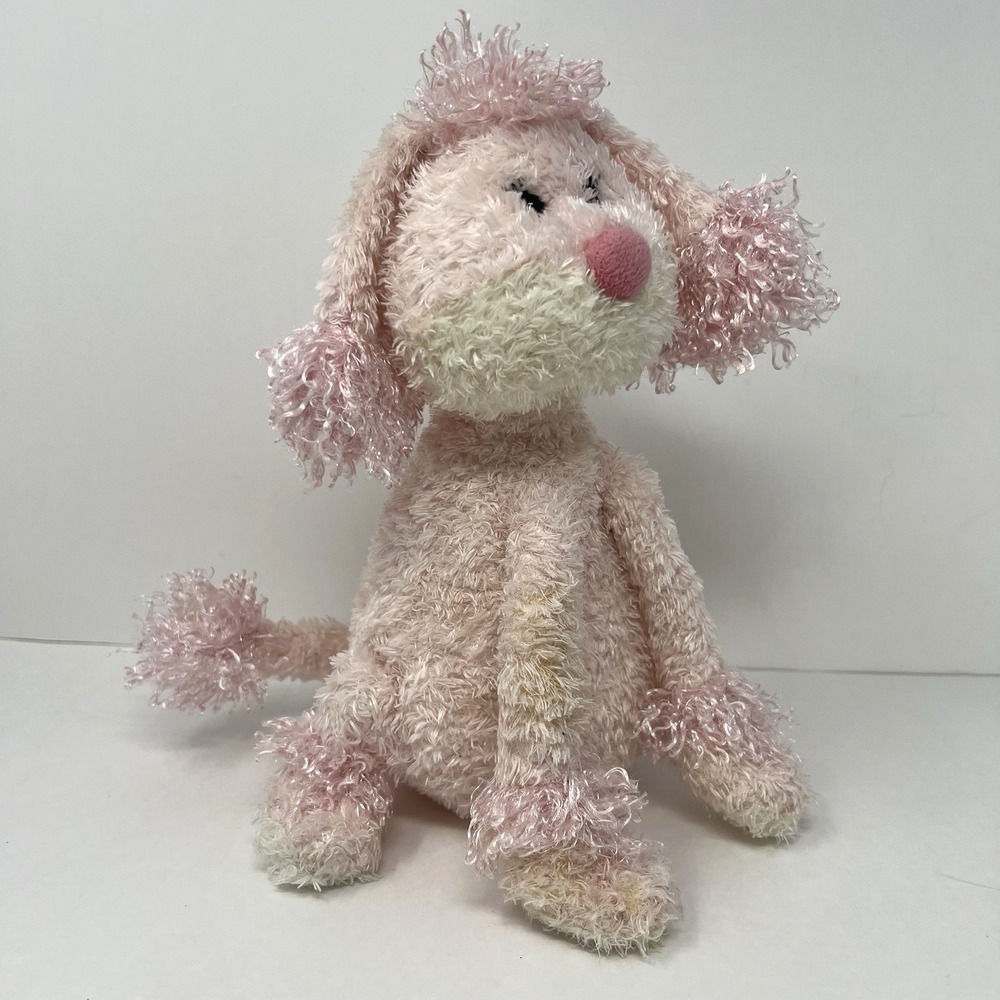 Rare Ganz Pretty Paws Poodle H11549 Pink Doggie Puppy Plush Stuffed Animal Toy